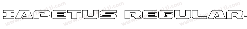 Iapetus Regular字体转换